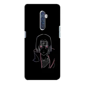 Чехлы на тему: Итачи Учиха для Oppo Reno 2 (AlphaPrint) (силуэт Итачи)