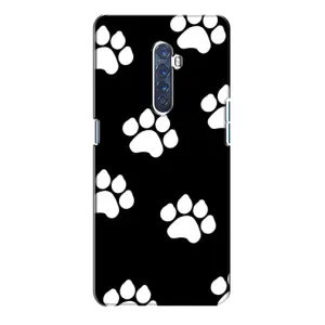 Чехлы с собаками для Oppo Reno 2 (VPrint) (Следы собаки)