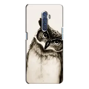 Чехол с птицами на Oppo Reno 2 (VPrint) (Сова)