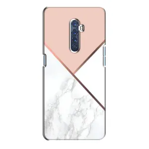 Мраморный чехол на Oppo Reno 2 (VPrint) (Тройной мрамор)