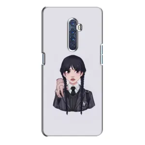 Чехлы Венсдей на Oppo Reno 2 Уэнсдей (AlphaPrint) (Уэнздей и Вещь)