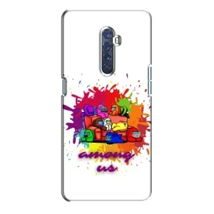 Чехол Амонг Ас для Oppo Reno 2 (AlphaPrint) (Яркий АмонгАс)
