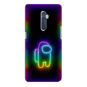 Чехол Амонг Ас для Oppo Reno 2 (AlphaPrint) (Яркий скин)