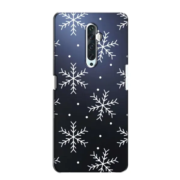 Чохол з принтом «Білі сніжинки» для OPPO Reno 2Z Чохол з принтом «Білі сніжинки» для OPPO Reno 2Z