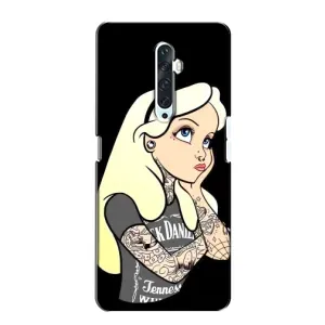 Чохол з друком для Oppo Reno 2Z - (Мода) (AlphaPrint) (Дівчина в тату)