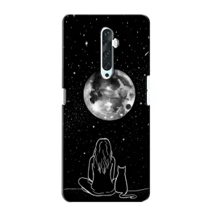 Чохол з малюнком кіт на Oppo Reno 2Z (Дівчина з котом)