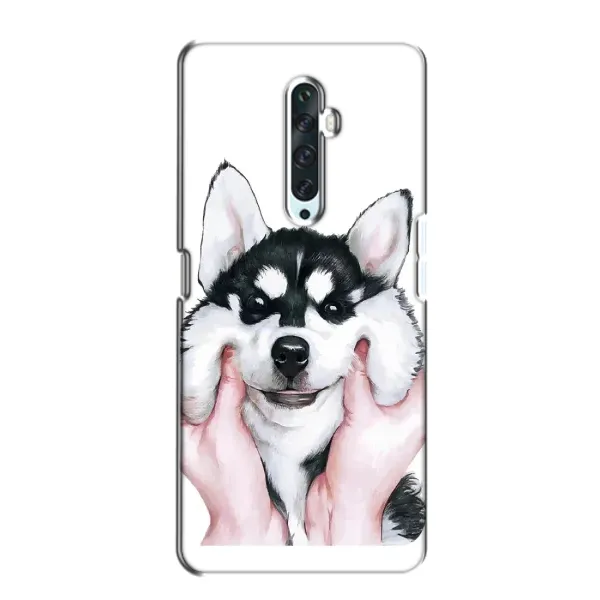 Чехол с принтом «Довольный Хаски» для OPPO Reno 2Z