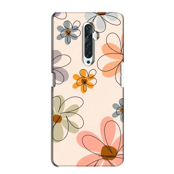 Чохол з принтом «Кольорові квіти» для OPPO Reno 2Z