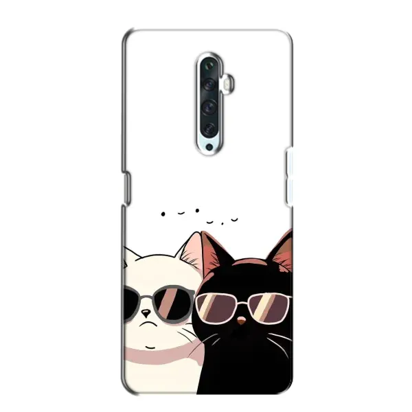 Чохол з принтом «Коти в окулярах» для OPPO Reno 2Z
