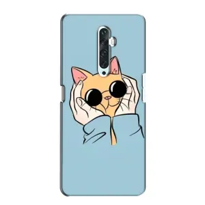 Чохол на ОPПО Ренo 2Z з Котиками (VPrint) (Котик в окулярах)