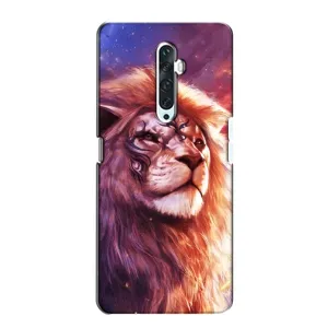 Чохол з картинкою ЛЕВ для Oppo Reno 2Z (VPrint) (Красочний Лев)