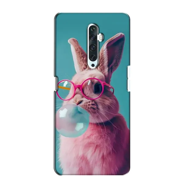 Чехол с принтом «Кролик в очках» для OPPO Reno 2Z