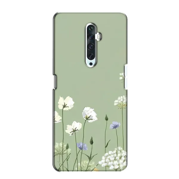 Чохол з принтом «Квіти на зеленому» для OPPO Reno 2Z