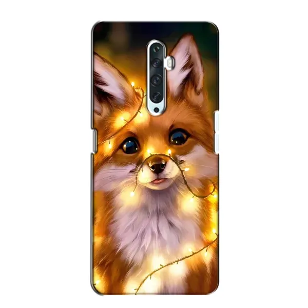 Чехол с принтом «Лисичка в гирляндах» для OPPO Reno 2Z