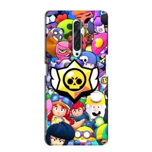 Чехол для Oppo Reno 2Z Бравл Старс (VPrint) (Лого Brawl Stars)