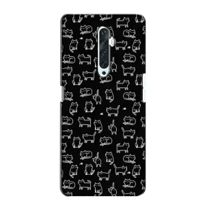 Чохол з принтом для Oppo Reno 2Z (AlphaPrint) Модні коти (Маленькі котики)