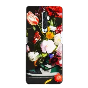 Брендновые Чехлы для Oppo Reno 2Z - (PREMIUMPrint) (Nike цветы)