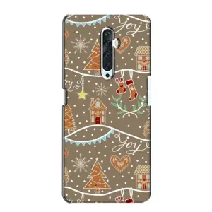 Новогодние, Праздничные Чехлы для Oppo Reno 2Z - 2024 год (Новогодние пряники)
