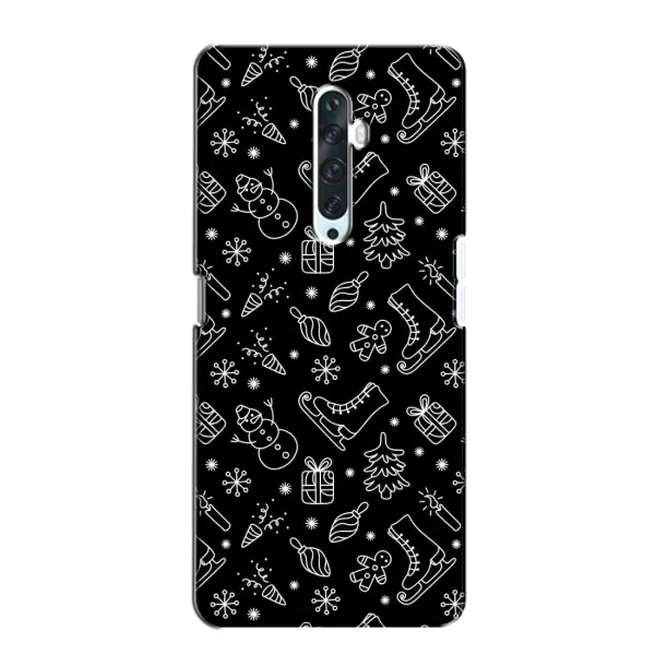 Чохол з принтом «Новорічний фон» для OPPO Reno 2Z Чохол з принтом «Новорічний фон» для OPPO Reno 2Z