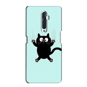 Чохол з принтом для Oppo Reno 2Z (AlphaPrint) Модні коти (Падаючий кіт)