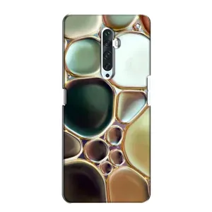 Мраморний чехол на Oppo Reno 2Z (VPrint) (Радужний Мрамор)