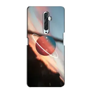 Космические Чехлы для Оппо Рено 2з (VPrint) (Сатурн)