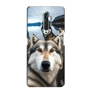 Чохол з Хаскі Oppo Reno 2Z - (AlphaPrint) (Селфі Хаскі)