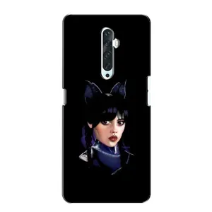 Чехлы Венсдей на Oppo Reno 2Z Уэнсдей (AlphaPrint) (серьезная Уэнздей)