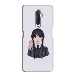 Чехлы Венсдей на Oppo Reno 2Z Уэнсдей (AlphaPrint) (Уэнздей и Вещь)