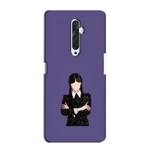 Чехлы Венсдей на Oppo Reno 2Z Уэнсдей (AlphaPrint) (Уэнздей в черном)