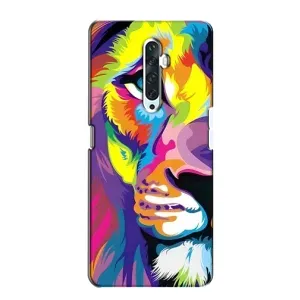 Чохол з картинкою ЛЕВ для Oppo Reno 2Z (VPrint) (Яскравий Лев)