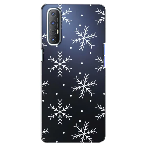 Чехол с принтом «Белые снежинки» для OPPO Reno 3 Pro Чехол с принтом «Белые снежинки» для OPPO Reno 3 Pro