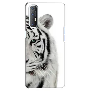 Чохли з картинкою животних Oppo Reno 3 Pro (Білий Тигр)