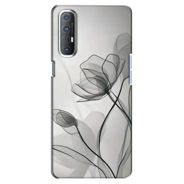 Чехол с принтом «Черные цветы» для OPPO Reno 3 Pro Чехол с принтом «Черные цветы» для OPPO Reno 3 Pro