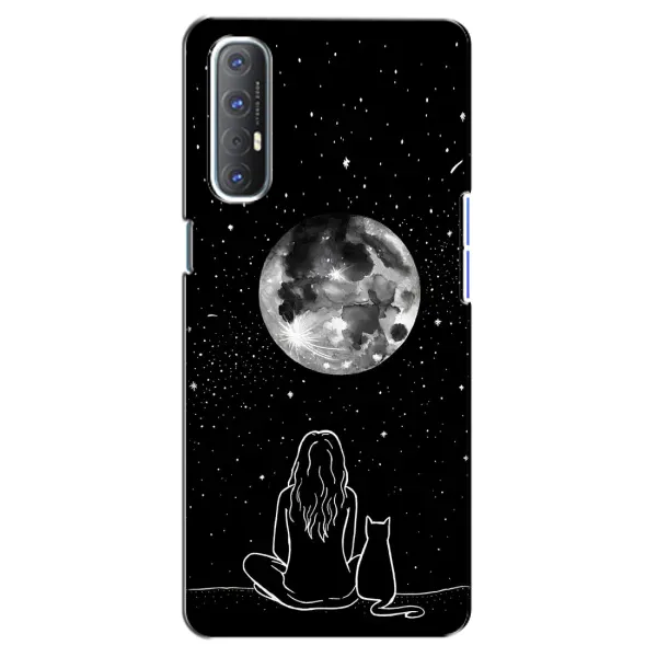 Чехол с принтом «Девушка с котом» для OPPO Reno 3 Pro Чехол с принтом «Девушка с котом» для OPPO Reno 3 Pro