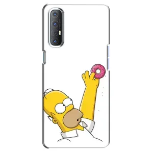Чjхол з Сімпсонами для Oppo Reno 3 Pro (VPrint) (Гомер з пончиком)