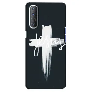 Чехол для Oppo Reno 3 Pro (AlphaPrint) - (Христианские) (Иисус)