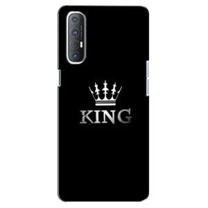 Чехол с Короной Оппо Рено 3 Про - (AlphaPrint) (KING)