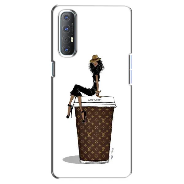 Чохол з принтом «кава LOUIS VUITTON» для OPPO Reno 3 Pro