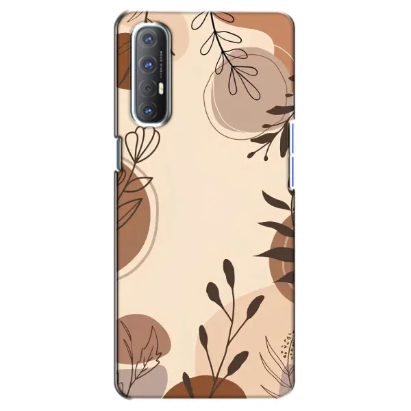 Чехол с принтом «Коричневые цветы» для OPPO Reno 3 Pro Чехол с принтом «Коричневые цветы» для OPPO Reno 3 Pro