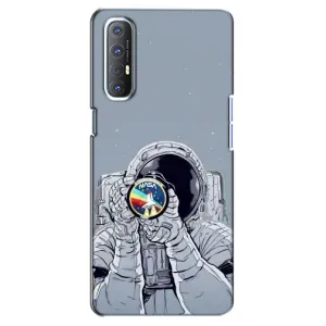 Чехол с принтом «Космонавт фото» для OPPO Reno 3 Pro