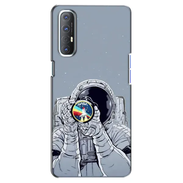 Чехол с принтом «Космонавт фото» для OPPO Reno 3 Pro