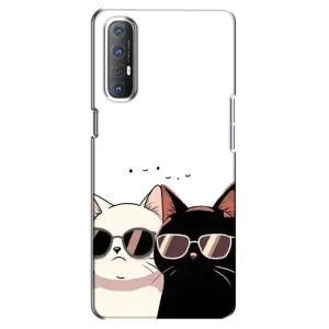Чехол с принтом «Коты в очках» для OPPO Reno 3 Pro
