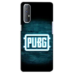 Чехол PUBG для Оппо Рено 3 Про (AlphaPrint) (Лого PUBG)