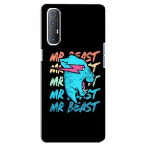 Чехлы Мистер Бист для Оппо Рено 3 Про (logo Mr beast)