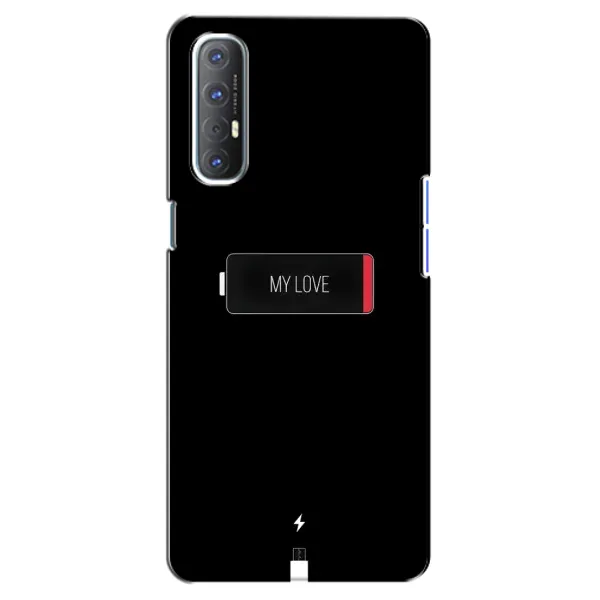 Чехол с принтом «Love battery» для OPPO Reno 3 Pro