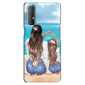 Чехол с печатью для Oppo Reno 3 Pro - (Мама с ребенком) (AlphaPrint)