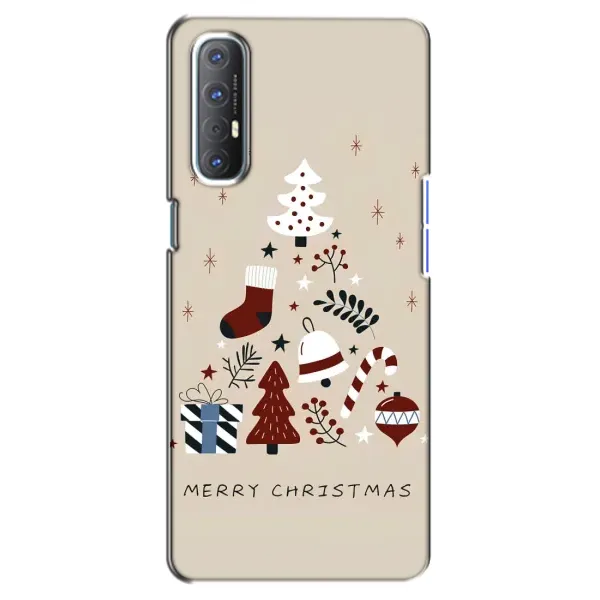 Чехол с принтом «Merry Christmas» для OPPO Reno 3 Pro Чехол с принтом «Merry Christmas» для OPPO Reno 3 Pro