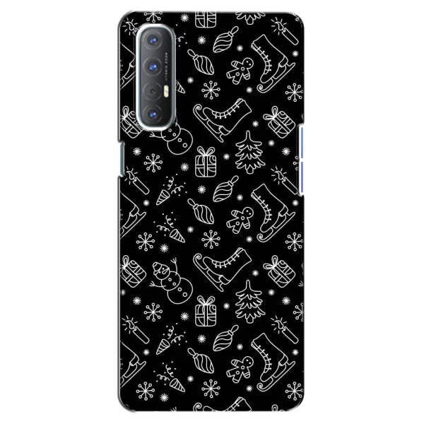 Чехол с принтом «Новогодний фон» для OPPO Reno 3 Pro Чехол с принтом «Новогодний фон» для OPPO Reno 3 Pro