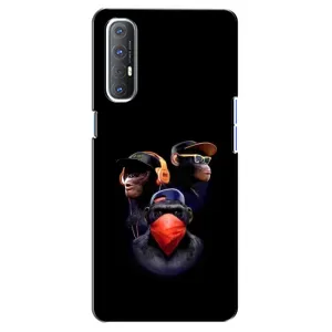 Чехол с Обезьянами Oppo Reno 3 Pro - (AlphaPrint)